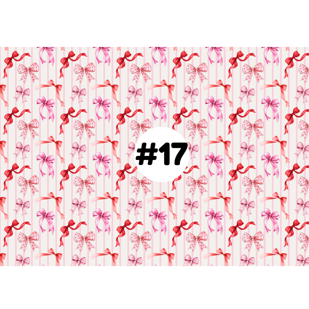 Hypoallergenic Tape-RED Coquette Bows