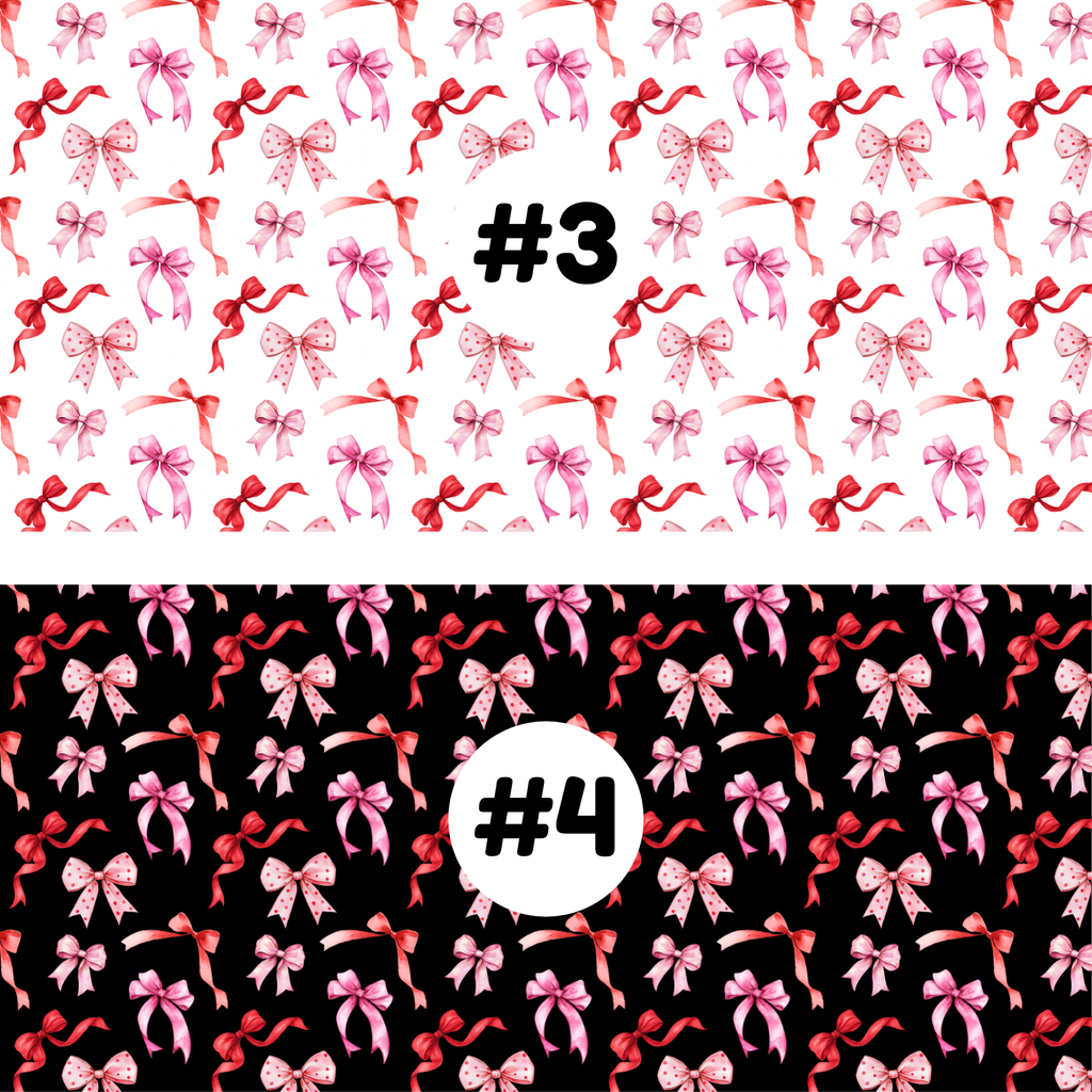 Hypoallergenic Tape-RED Coquette Bows