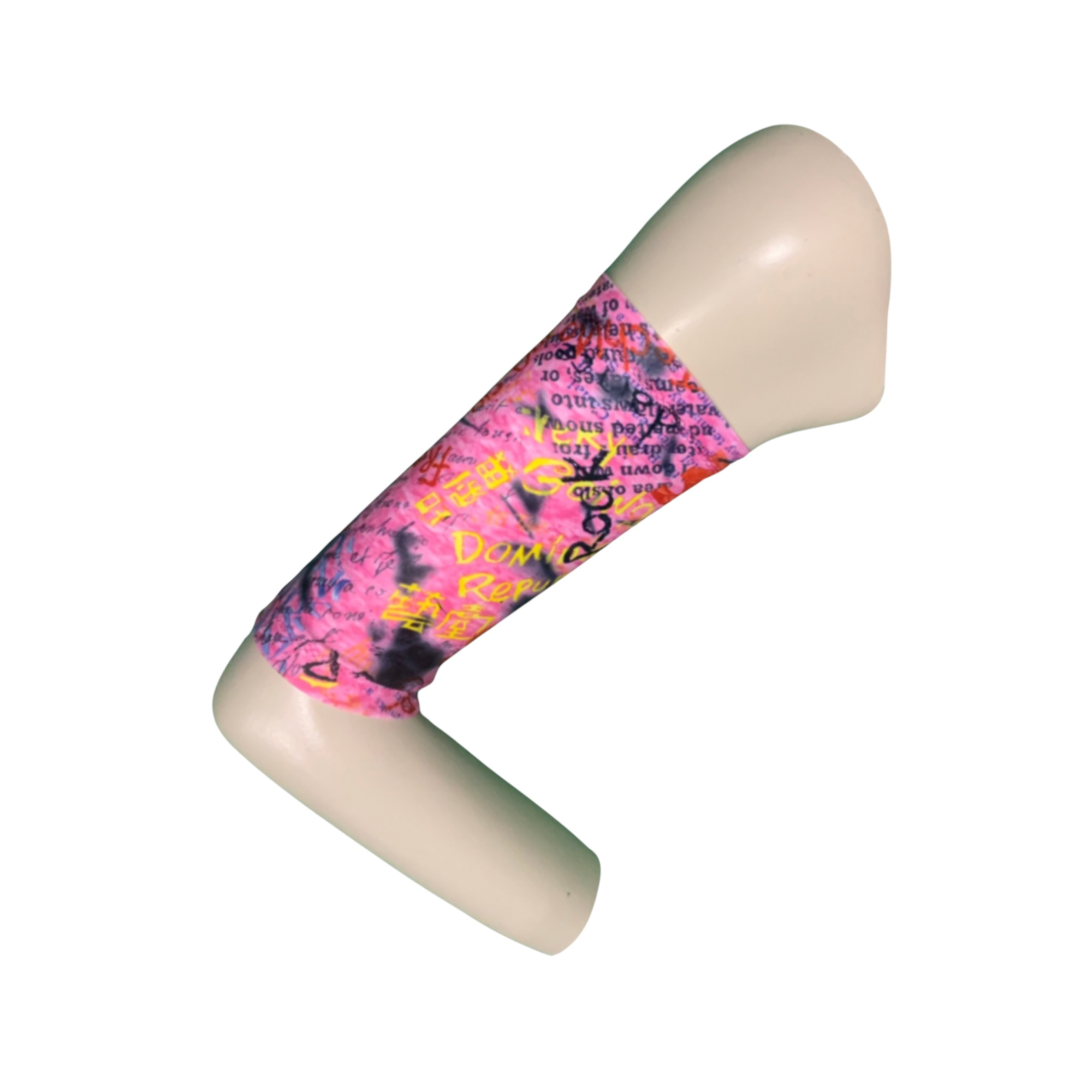Diabetes CGM-Pink Graffiti Spandex Arm Sleeve.