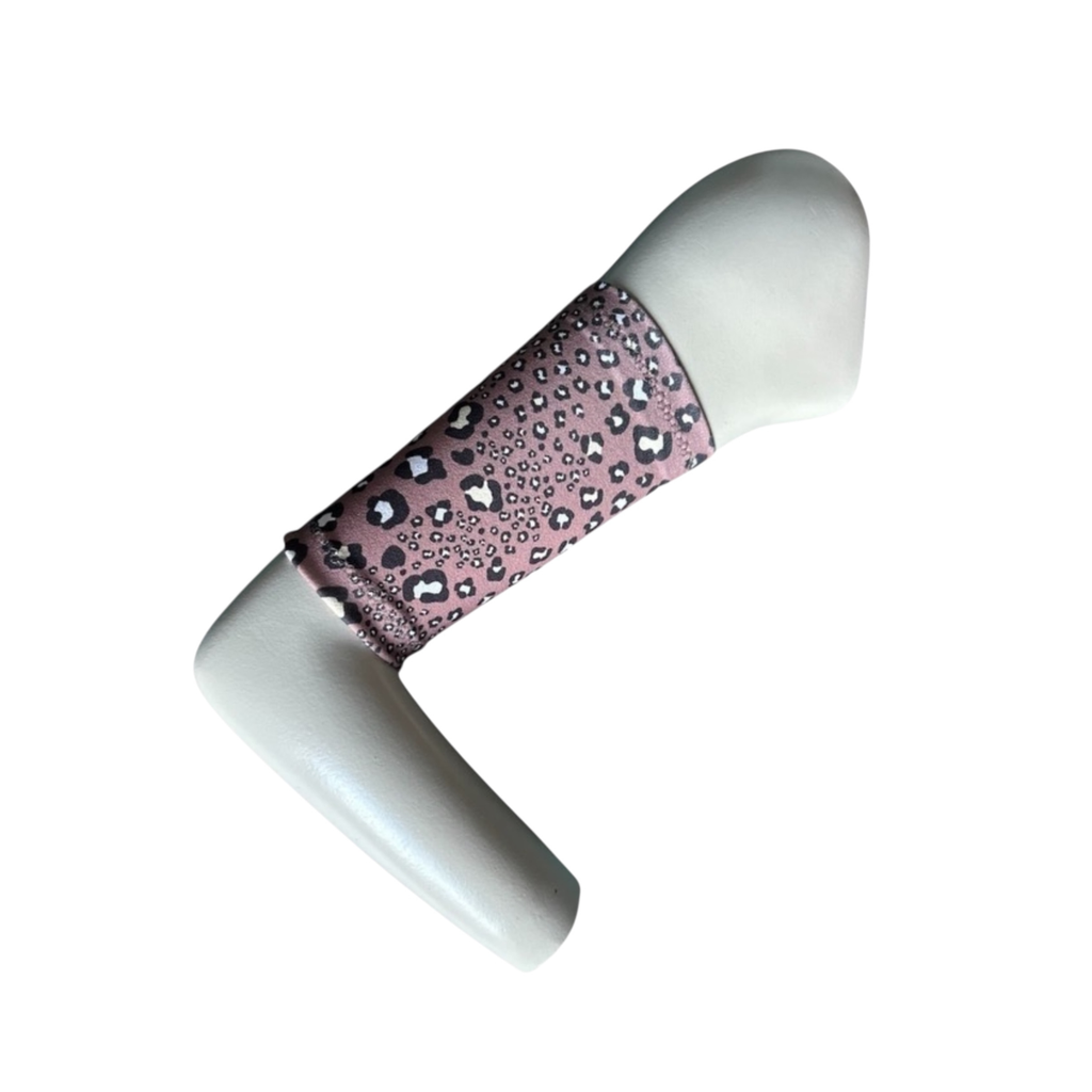 Picc Line Cover-Brown Leopard Scuba Spandex Arm Sleeve.