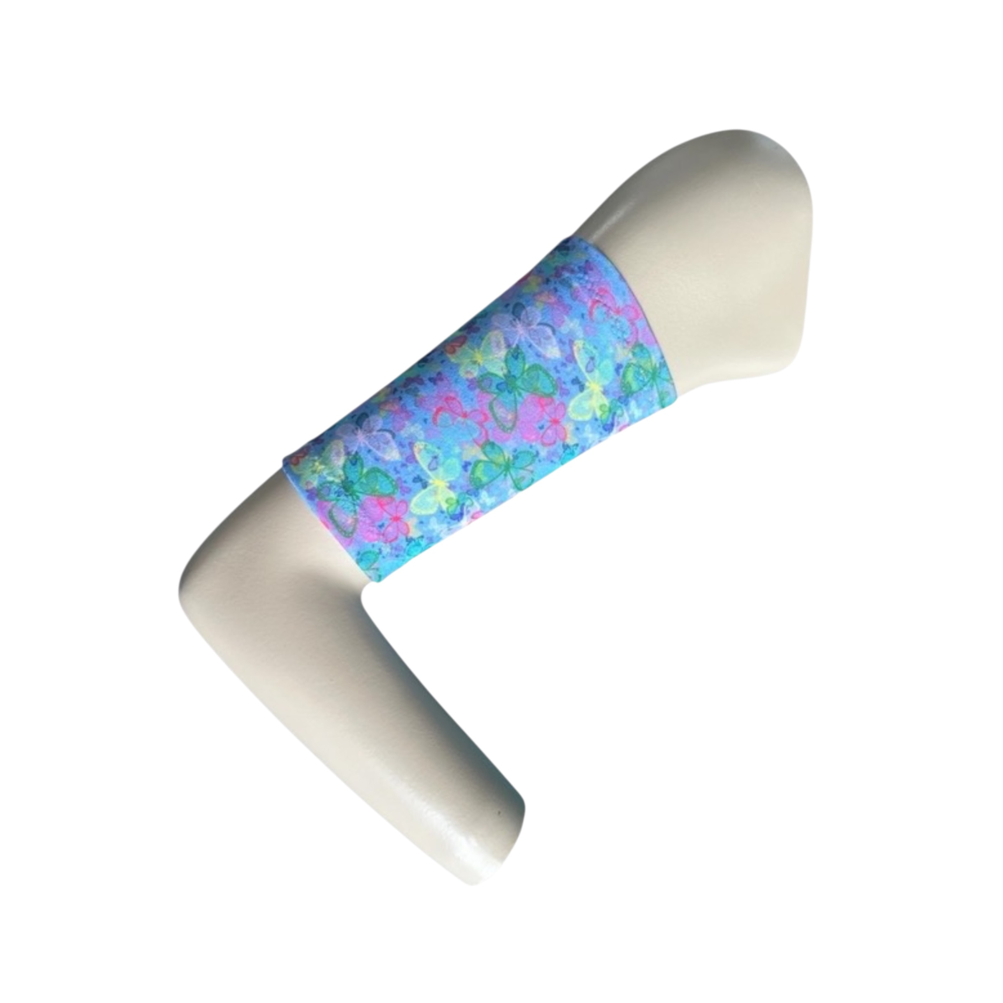 Diabetes CGM-Blue Butterfly Scuba Spandex Arm Sleeve.