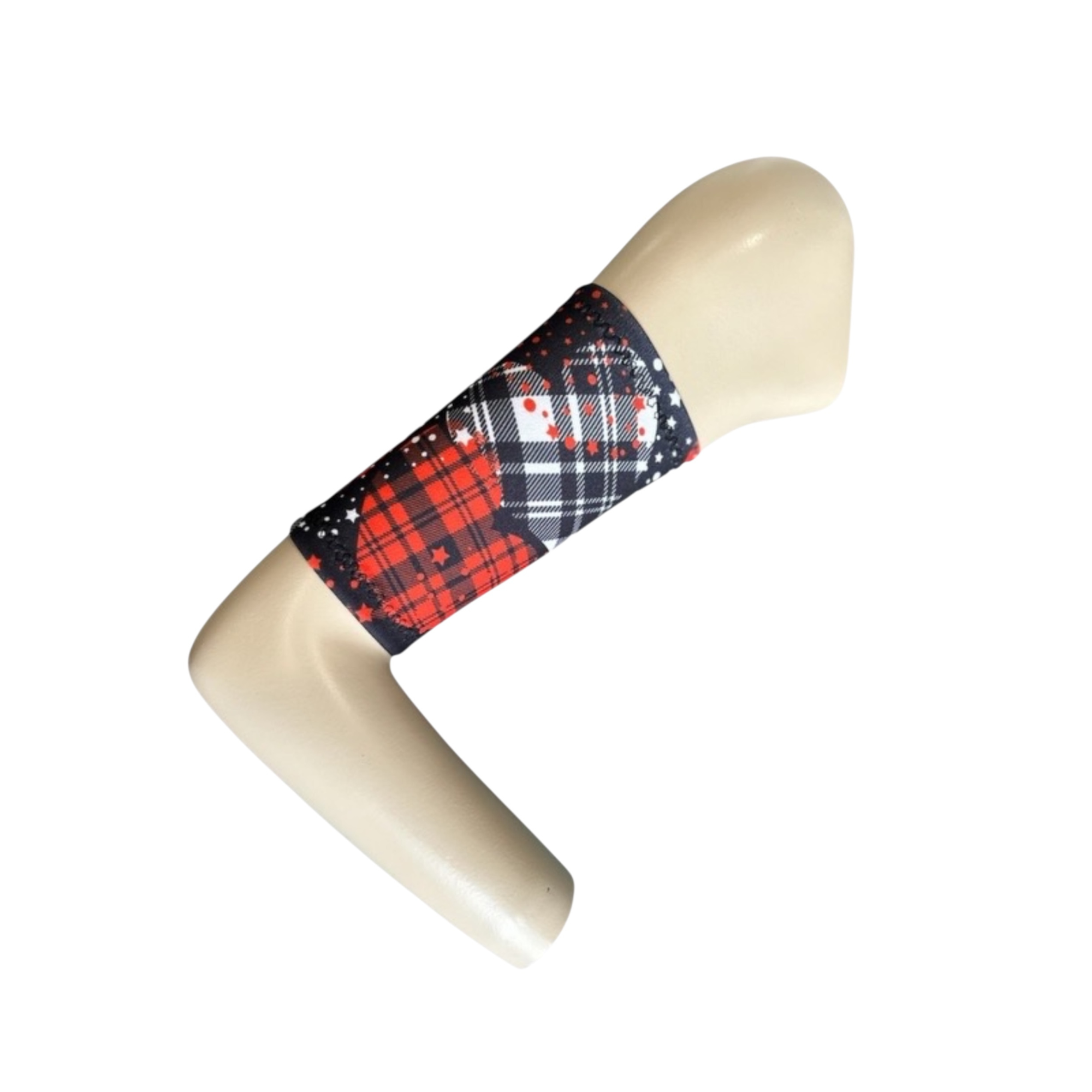 Diabetes CGM-Tartan Scuba Spandex Arm Sleeve.