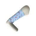 Picc Line Cover-Blue Roses Cotton Jersey Arm Sleeve.