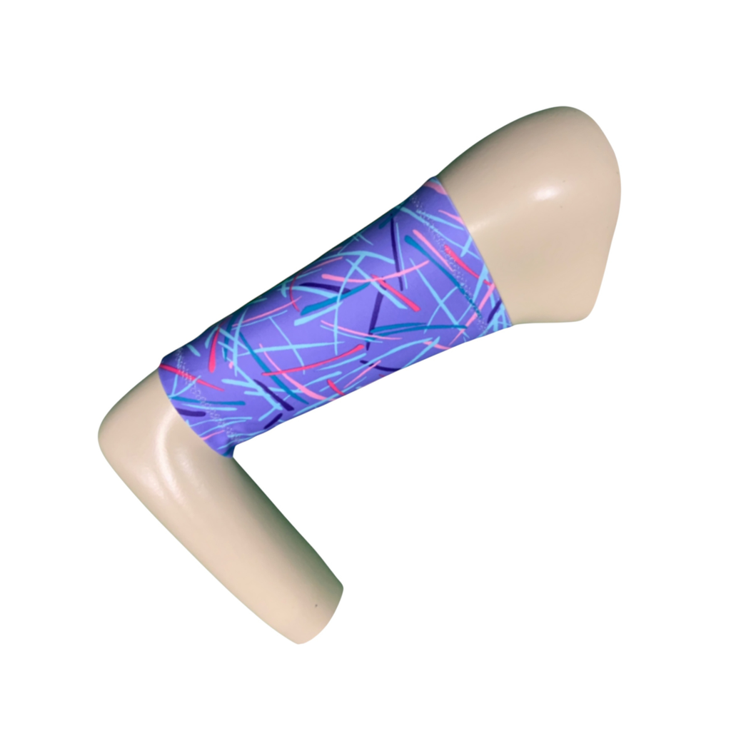 Spandex PICC Line Cover-Lilac Abstract Arm Sleeve.