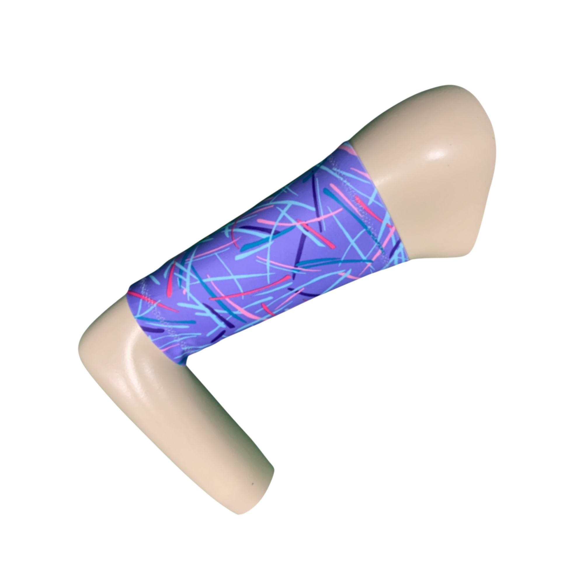 Spandex PICC Line Cover-Lilac Abstract Arm Sleeve.