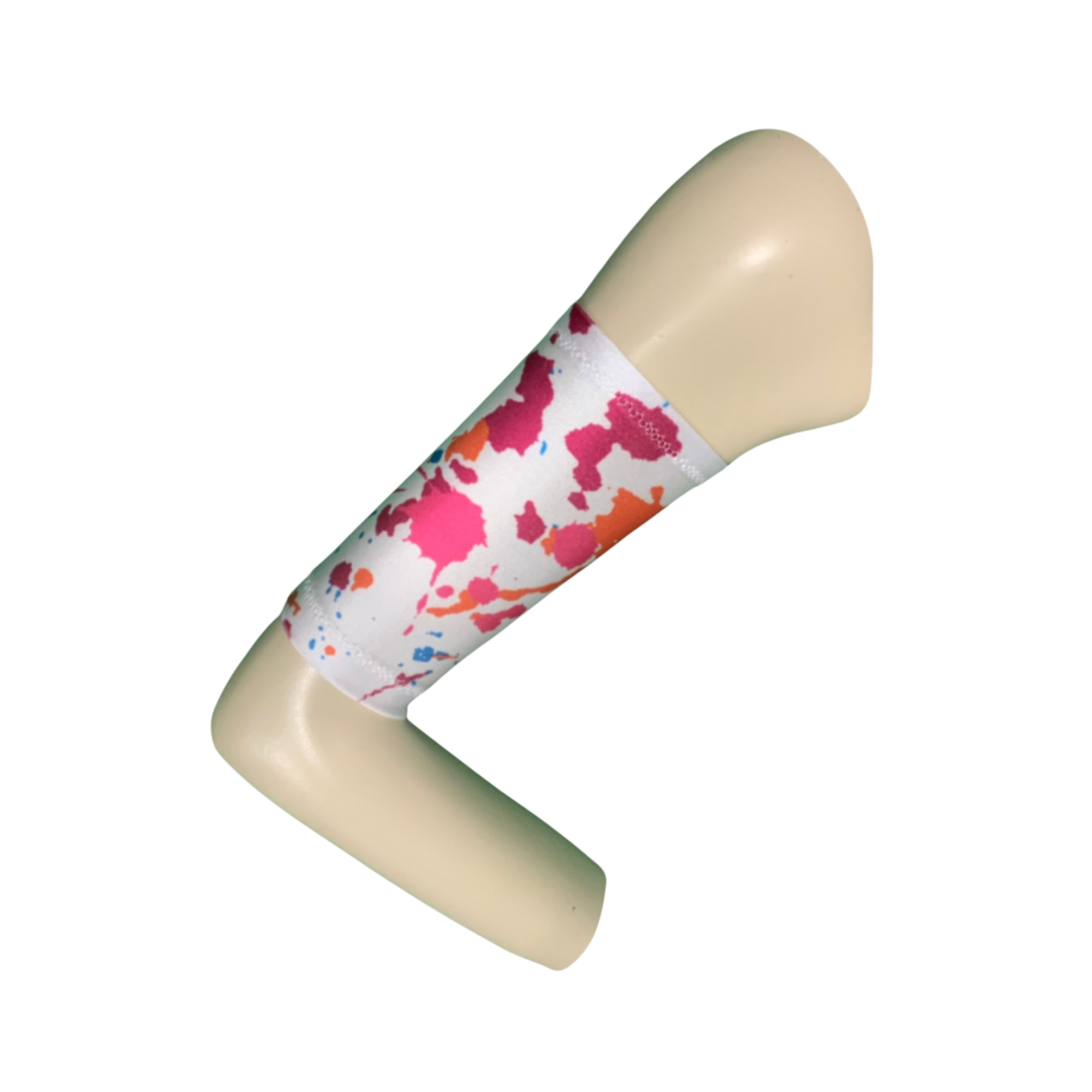 Diabetes CGM-White Splash Spandex Arm Sleeve.