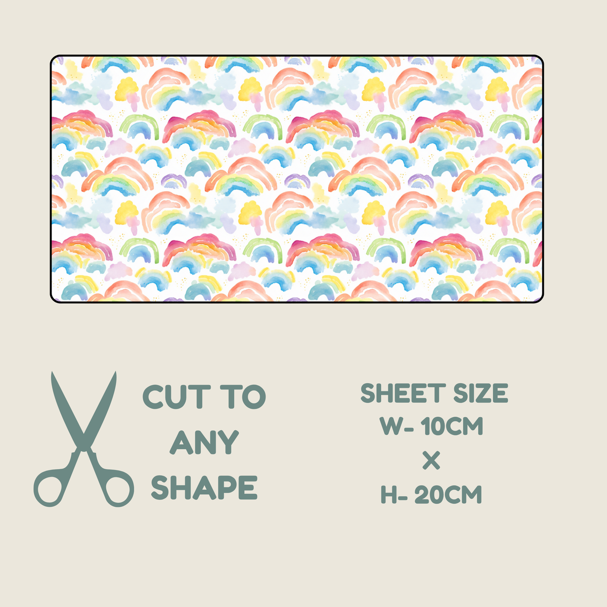 Rainbow Print Tubie Tape | Hypoallergenic