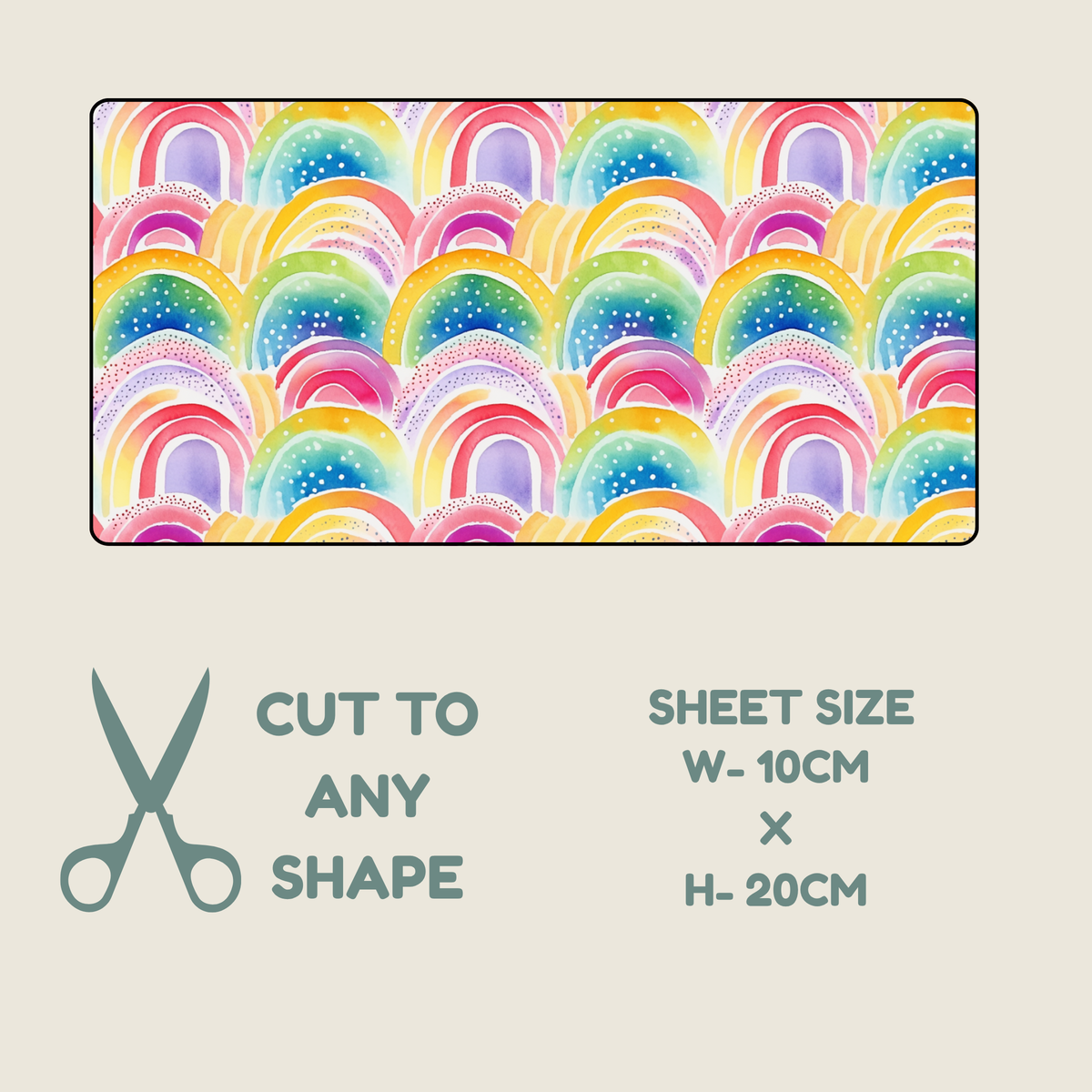 Rainbow Print Tubie Tape | Hypoallergenic