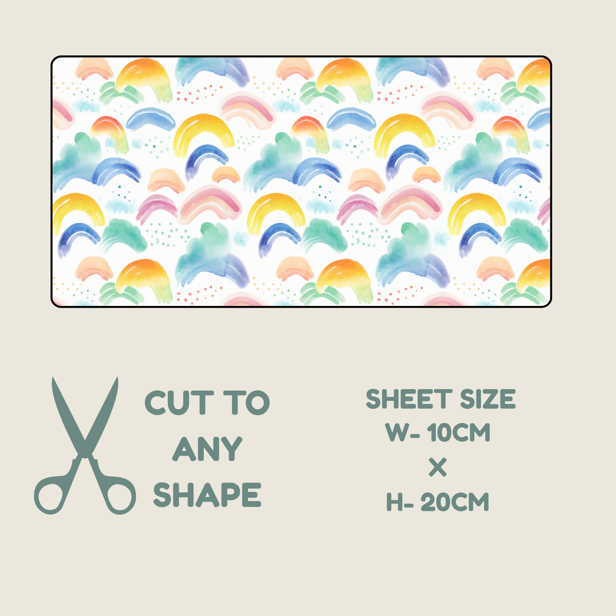 Rainbow Print Tubie Tape | Hypoallergenic
