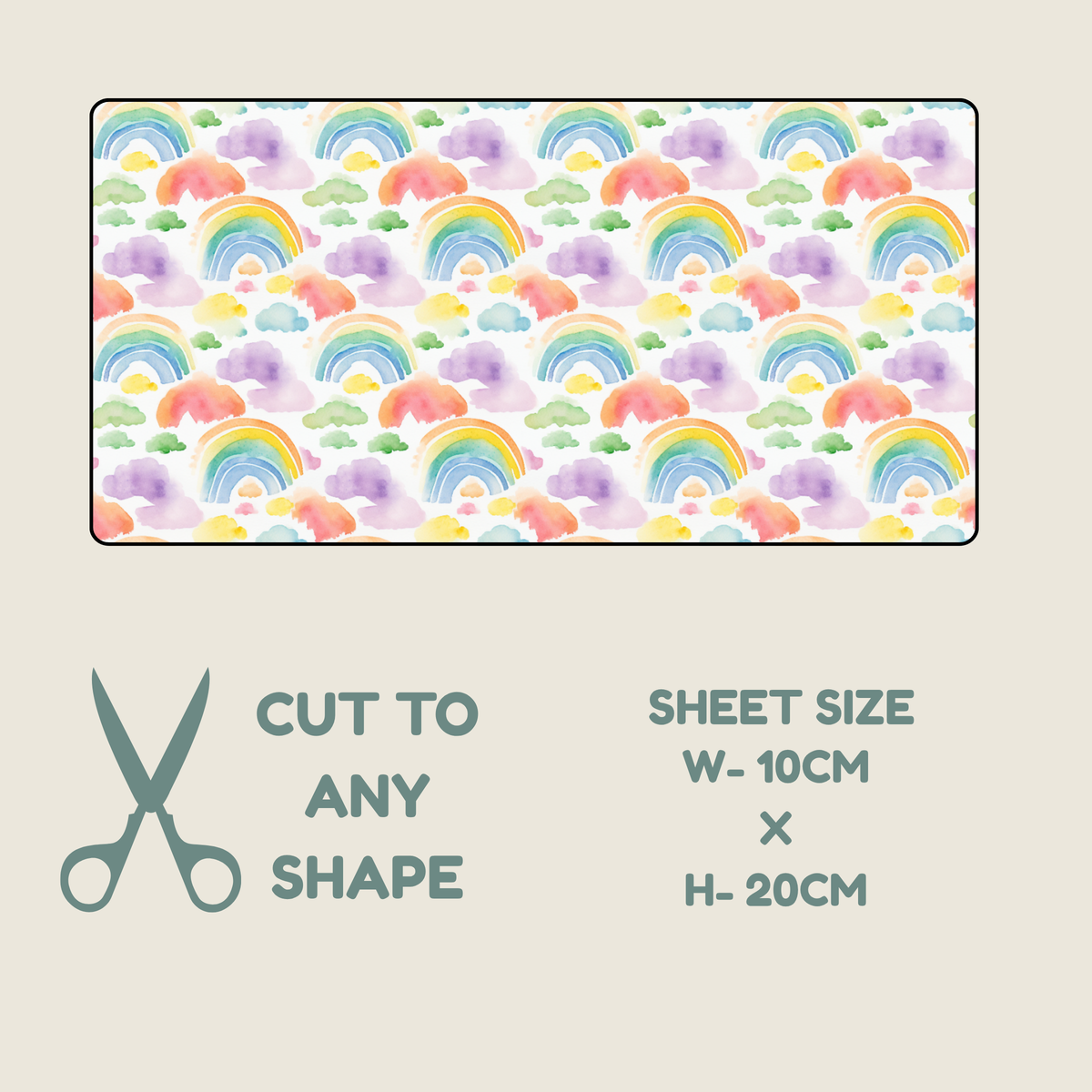 Rainbow Print Tubie Tape | Hypoallergenic
