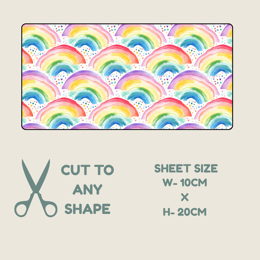 Rainbow Print Tubie Tape | Hypoallergenic