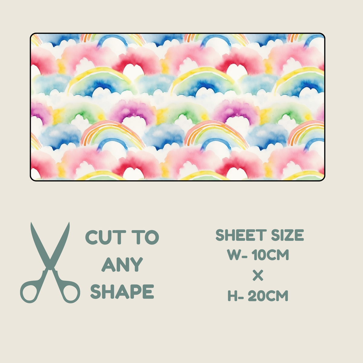 Rainbow Print Tubie Tape | Hypoallergenic