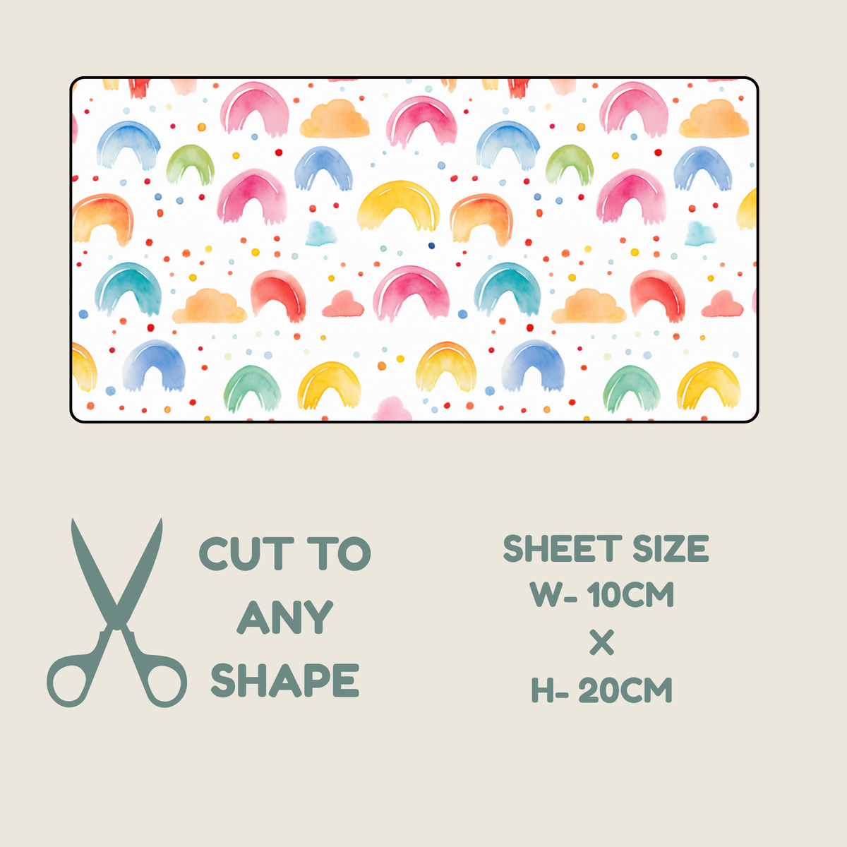 Rainbow Print Tubie Tape | Hypoallergenic