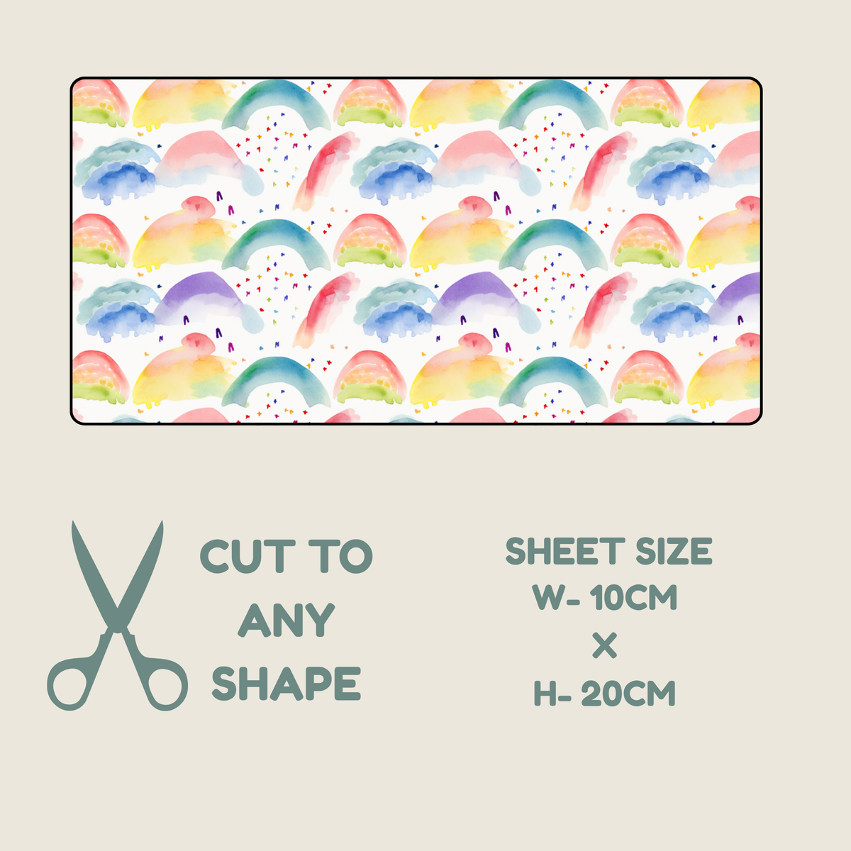 Rainbow Print Tubie Tape | Hypoallergenic