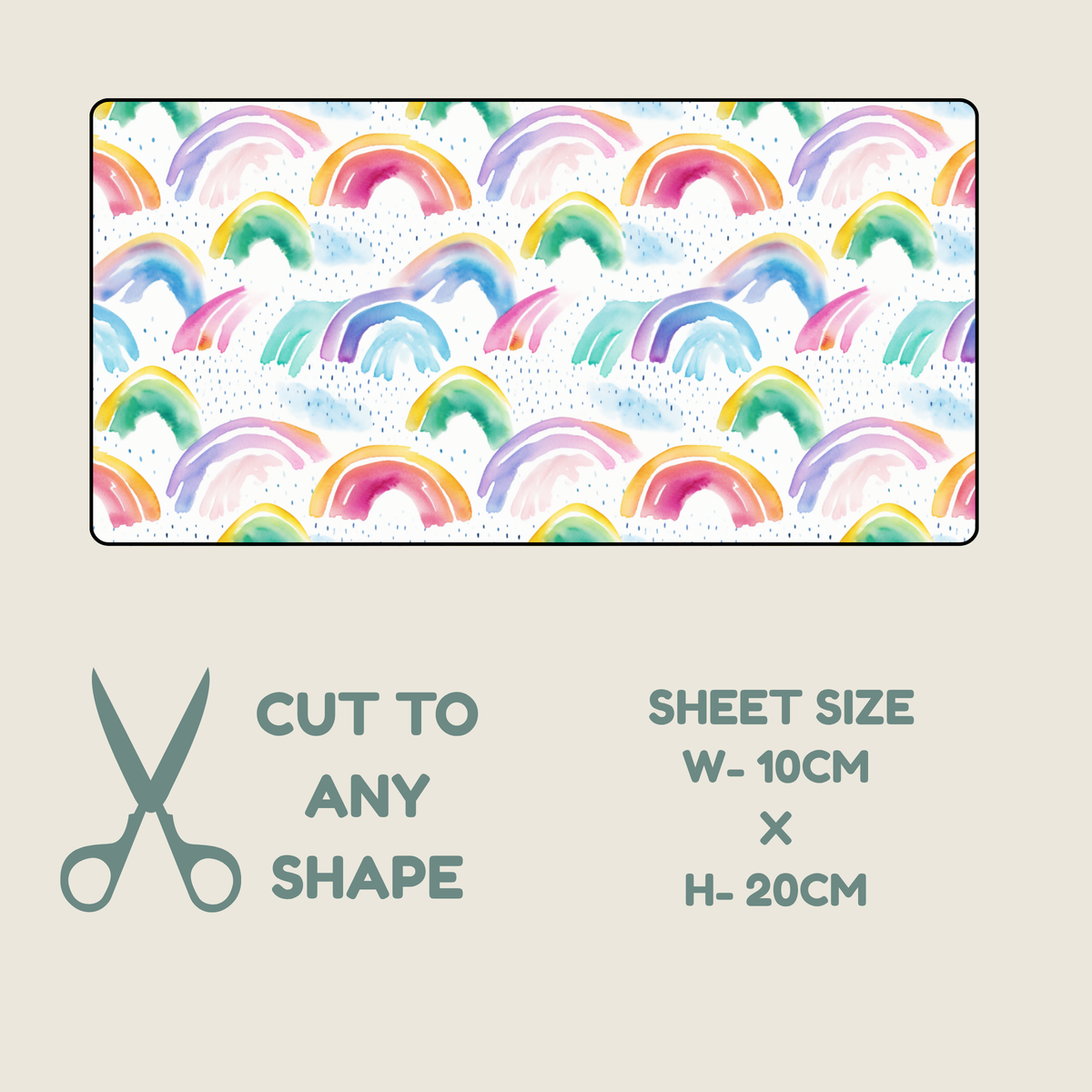 Rainbow Print Tubie Tape | Hypoallergenic