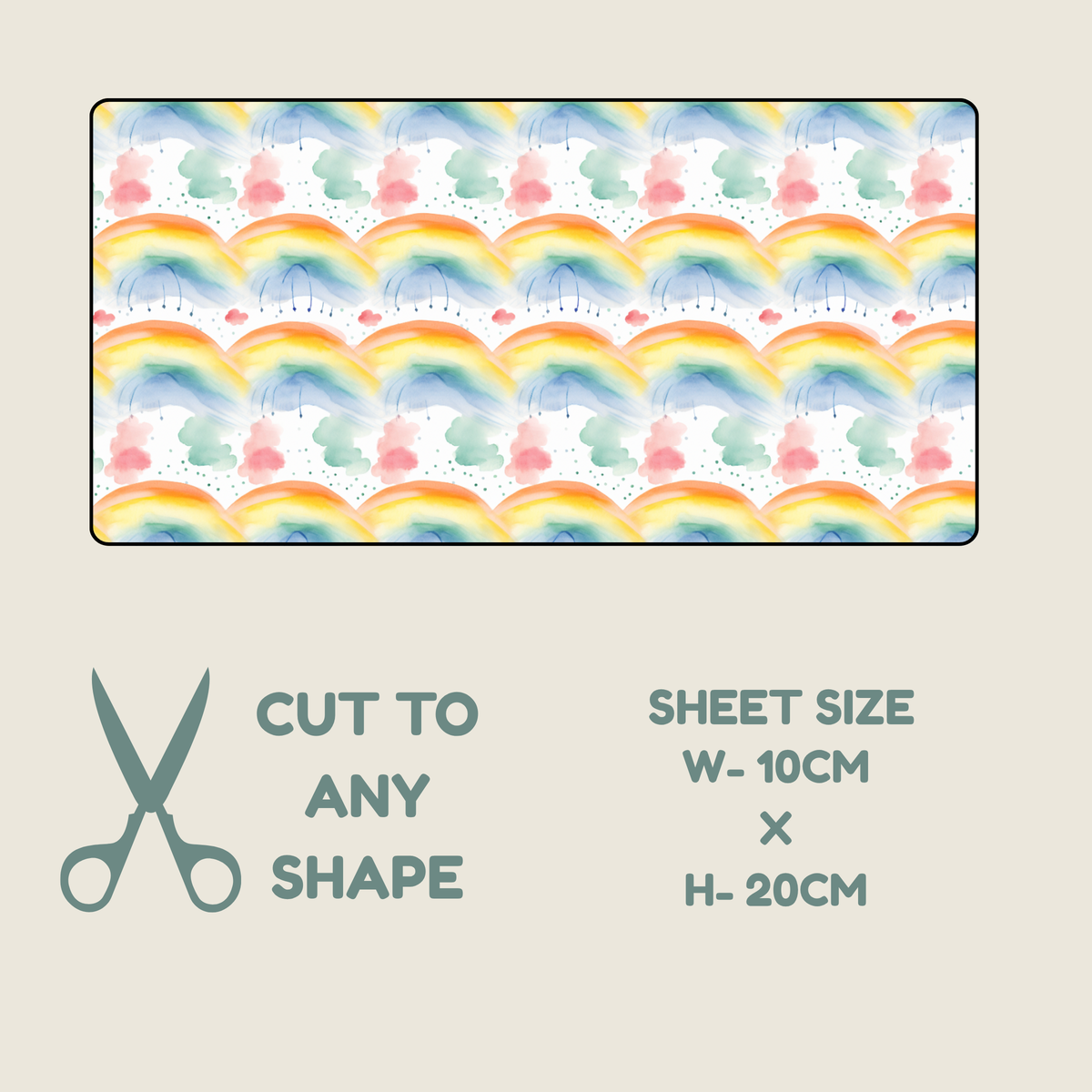 Rainbow Print Tubie Tape | Hypoallergenic
