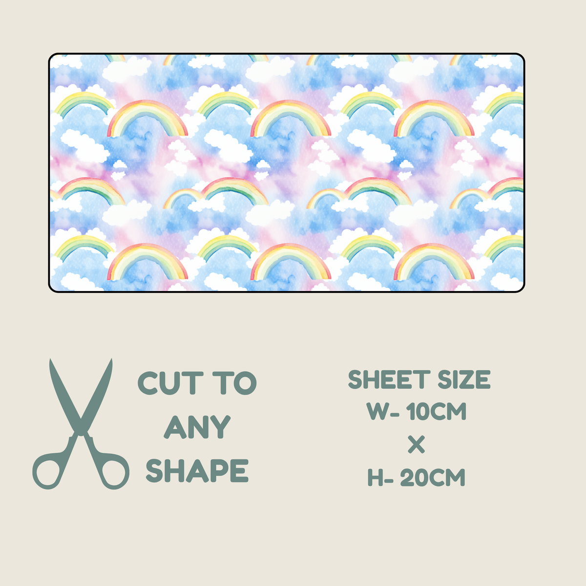 Rainbow Print Tubie Tape | Hypoallergenic