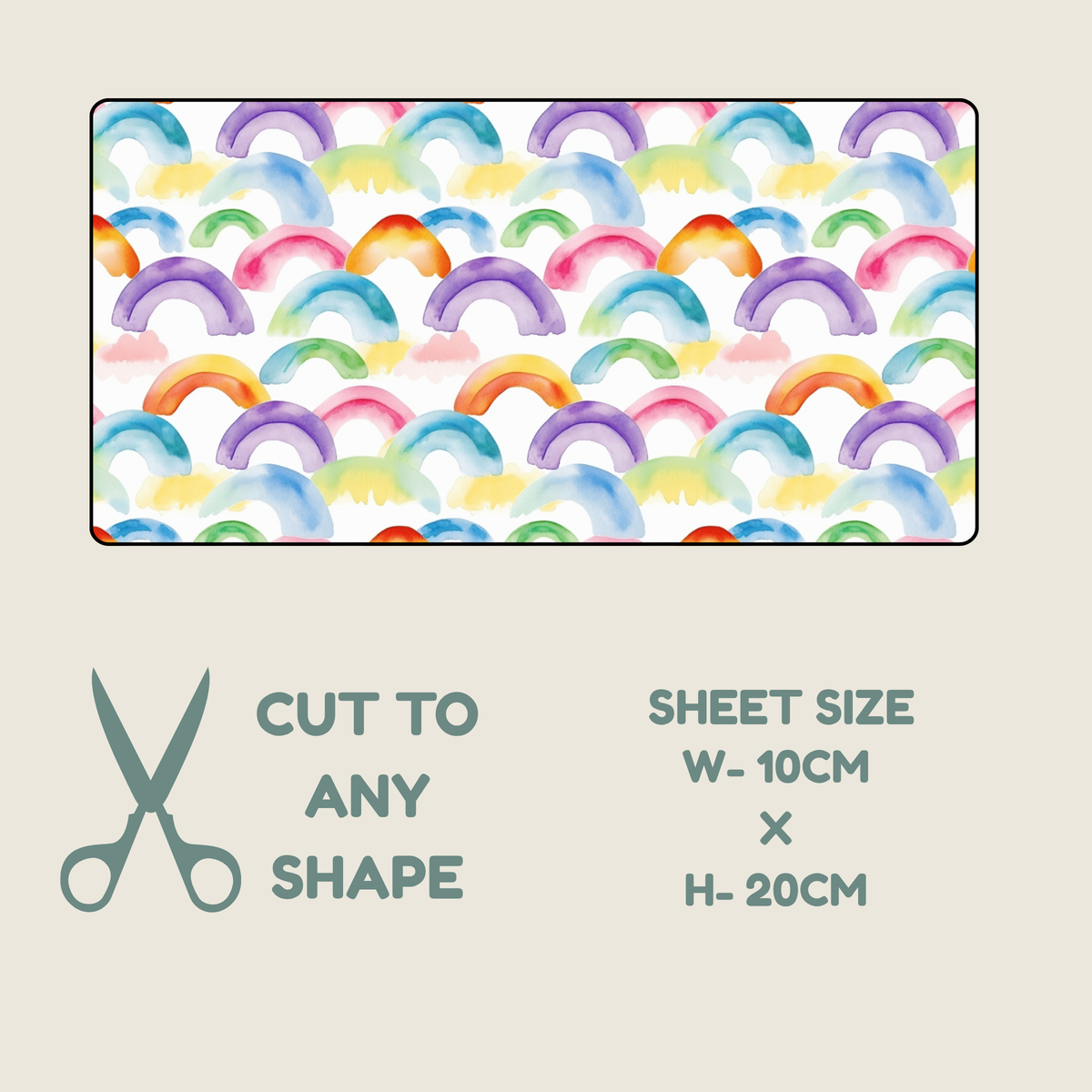 Rainbow Print Tubie Tape | Hypoallergenic