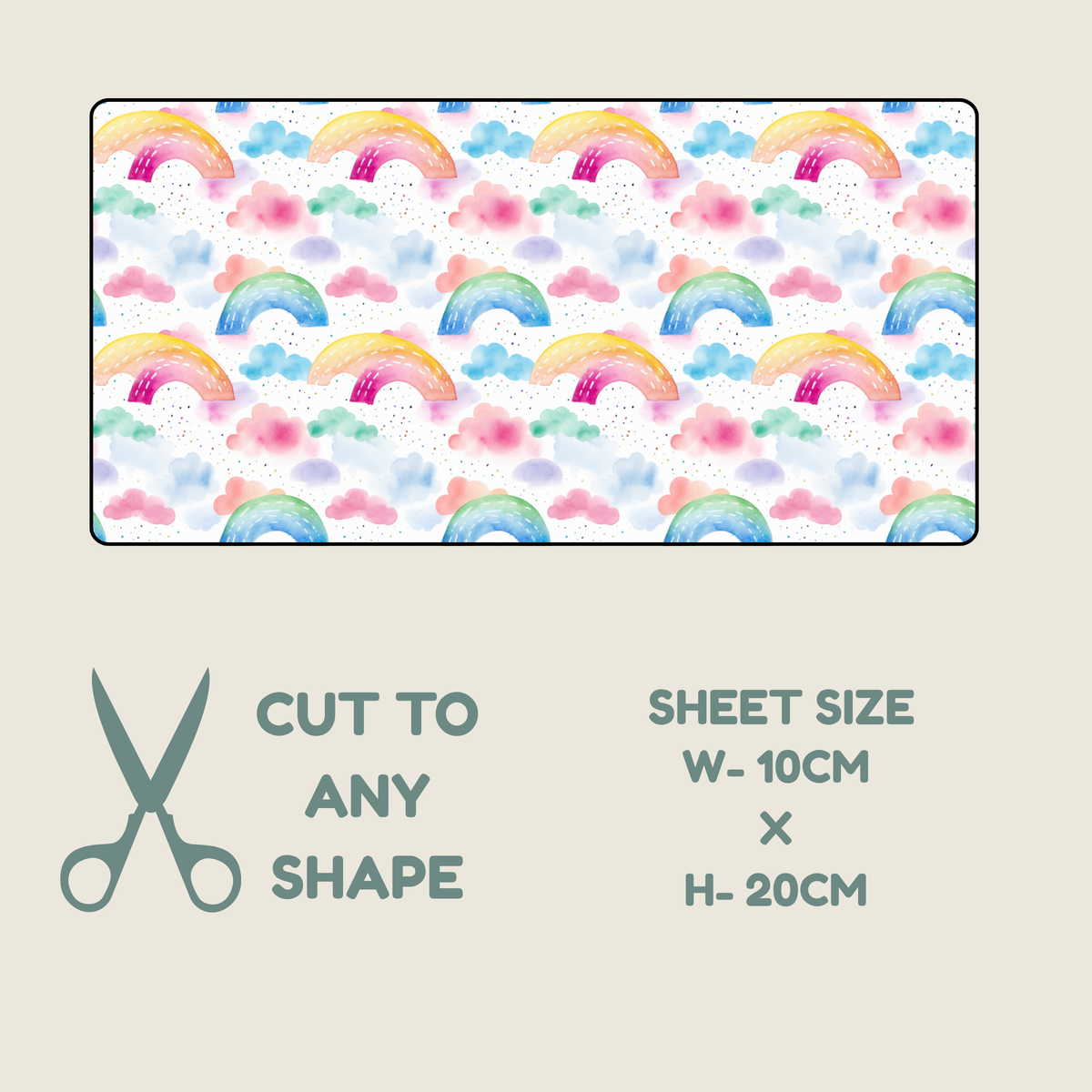 Rainbow Print Tubie Tape | Hypoallergenic
