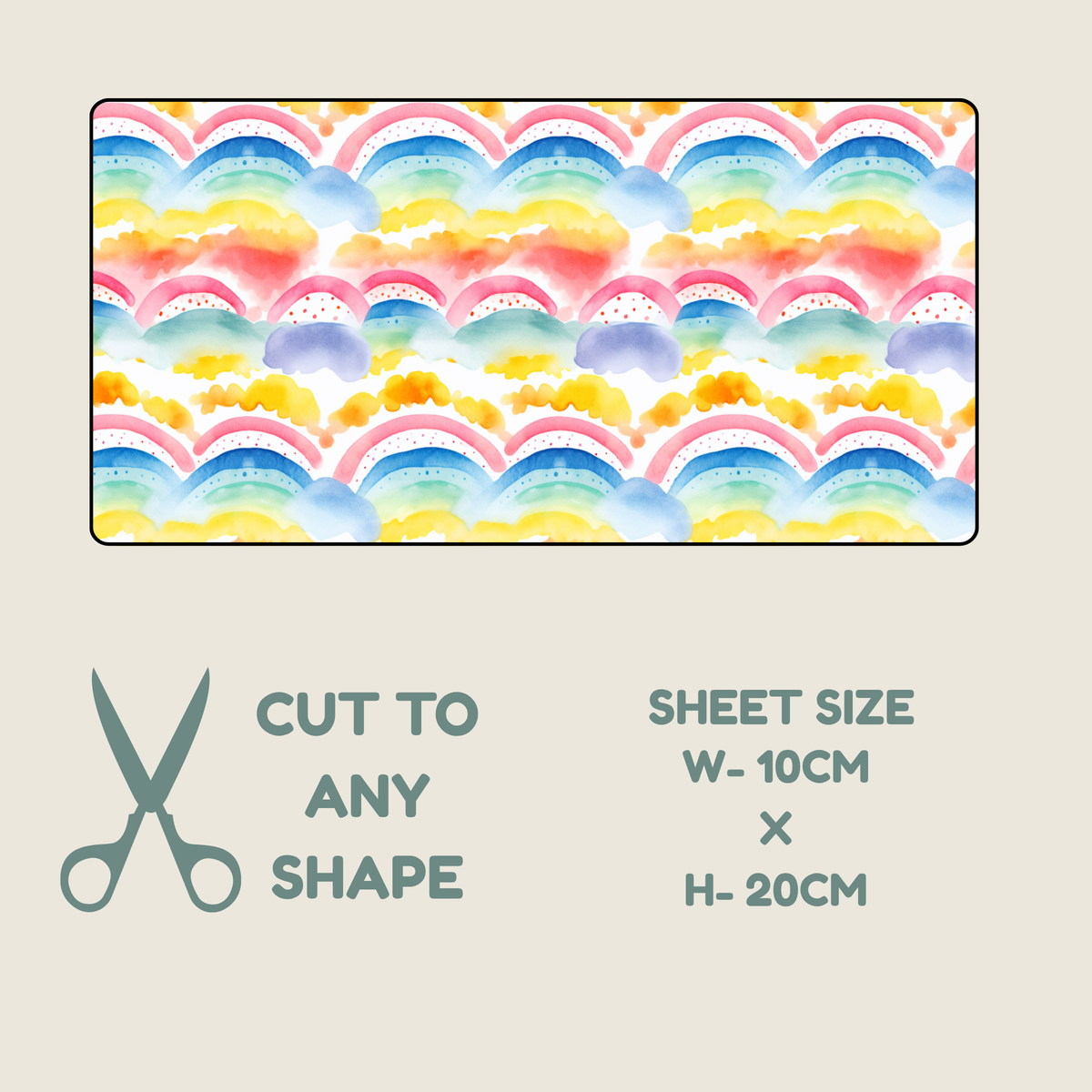 Rainbow Print Tubie Tape | Hypoallergenic