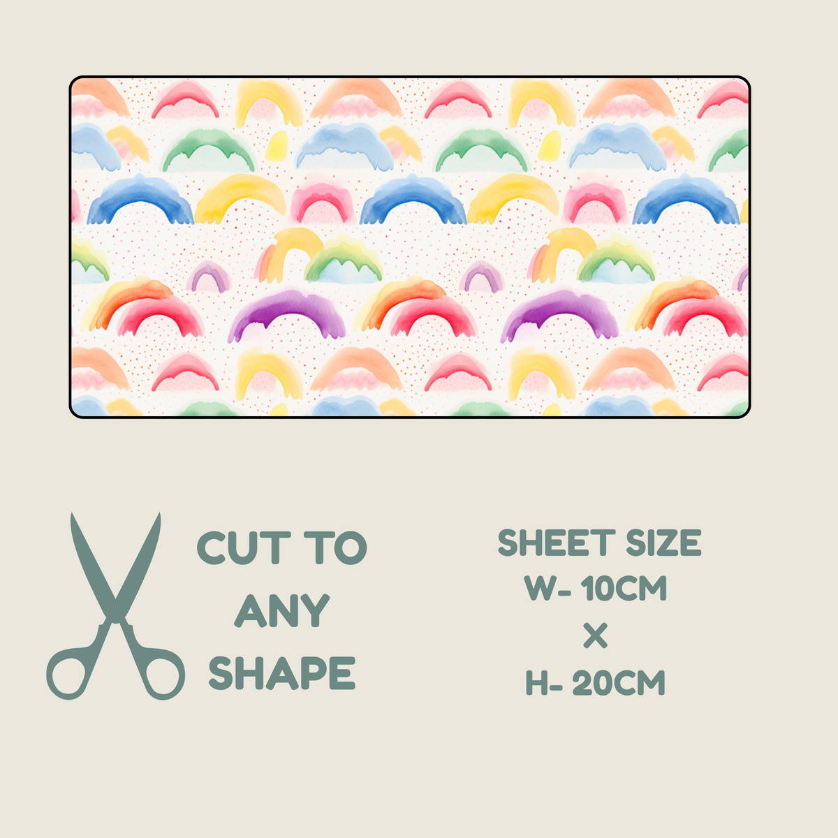 Rainbow Print Tubie Tape | Hypoallergenic