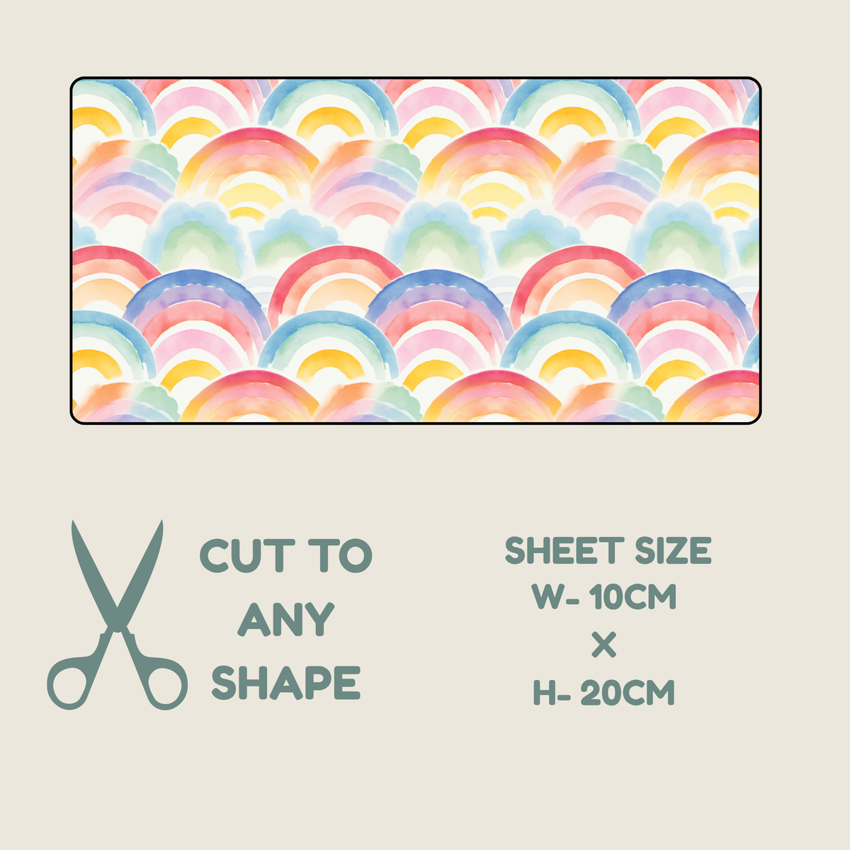 Rainbow Print Tubie Tape | Hypoallergenic