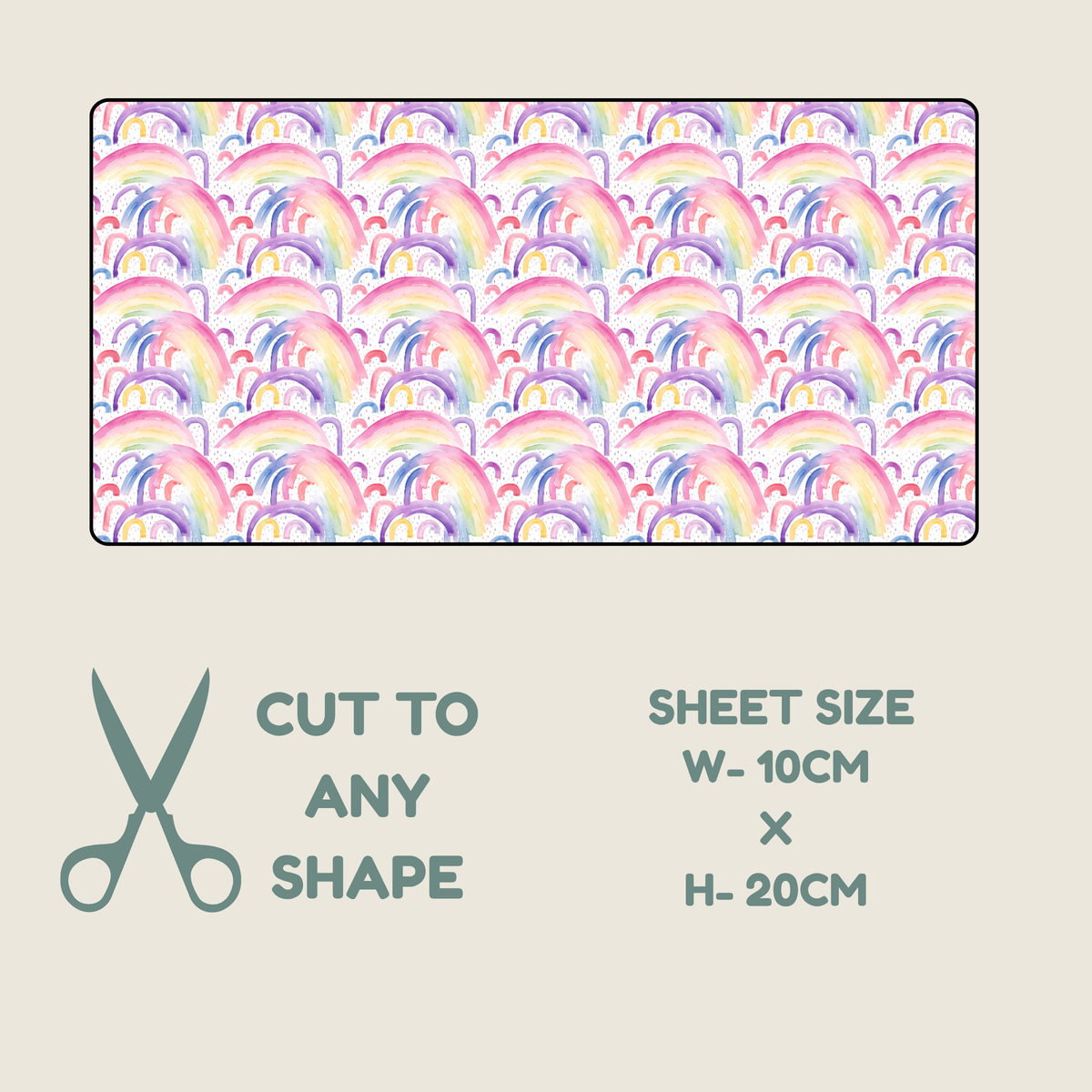 Rainbow Print Tubie Tape | Hypoallergenic