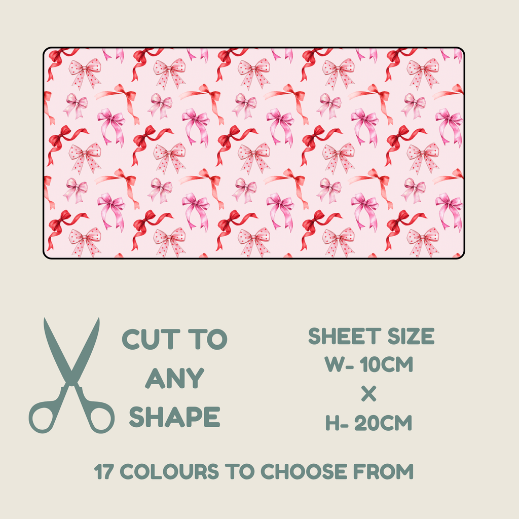 Hypoallergenic Tape-RED Ditsy Bows