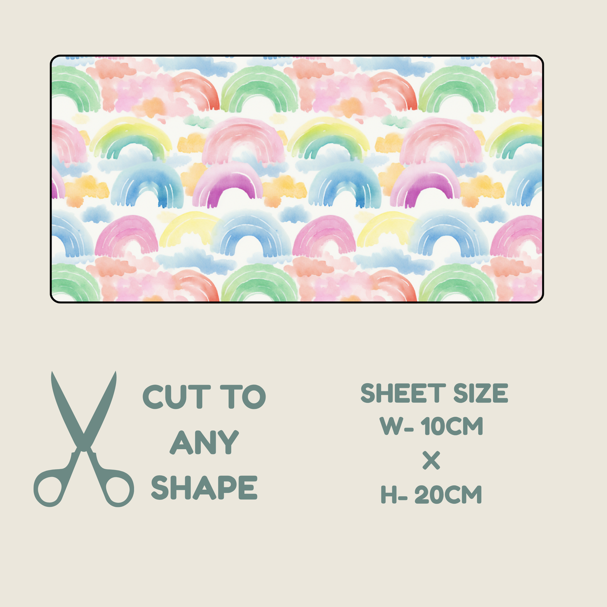 Rainbow Print Tubie Tape | Hypoallergenic