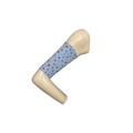 Diabetes CGM-Blue Ditsy Floral Scuba Spandex Arm Sleeve.