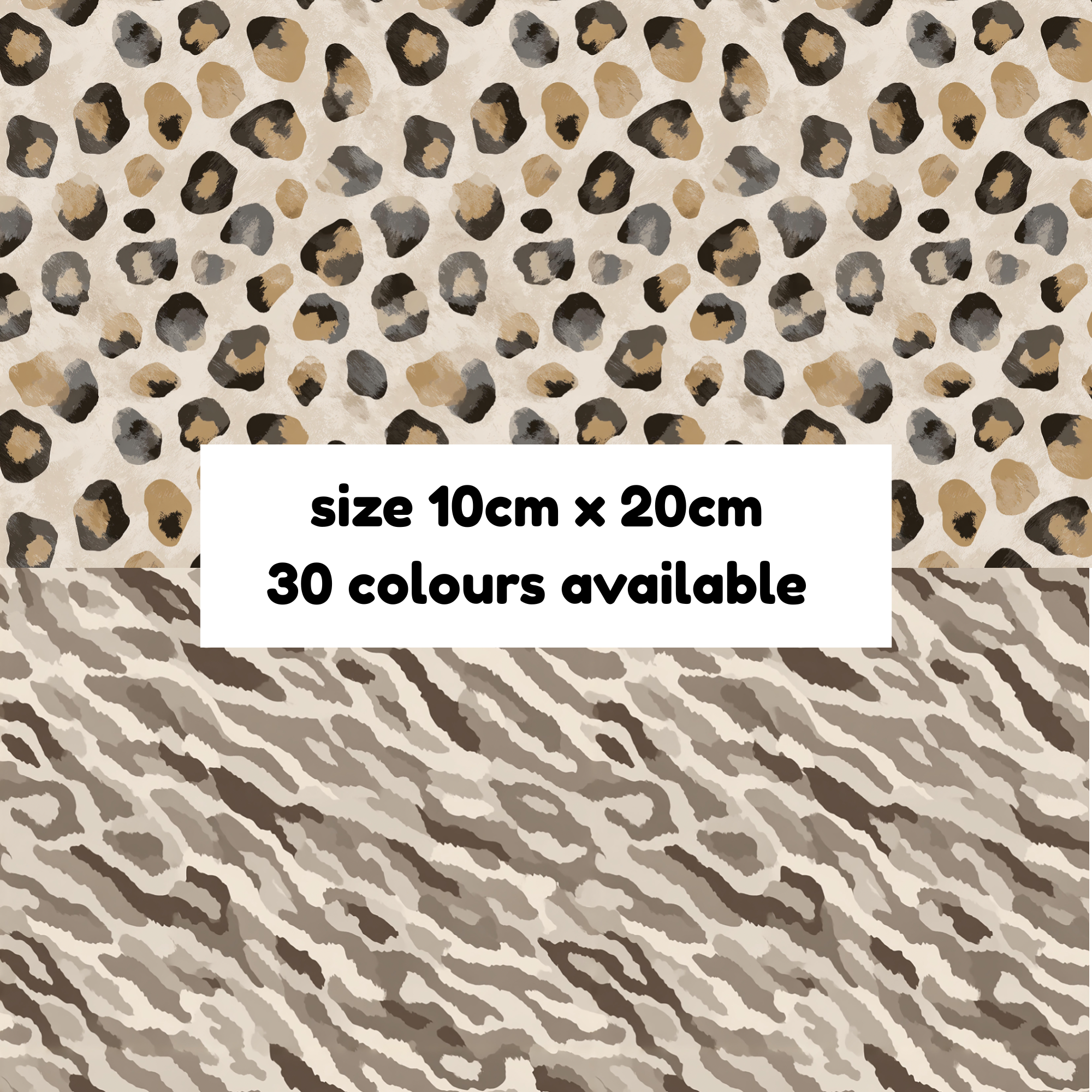 Hypoallergenic Tape-Neutral Animal Prints