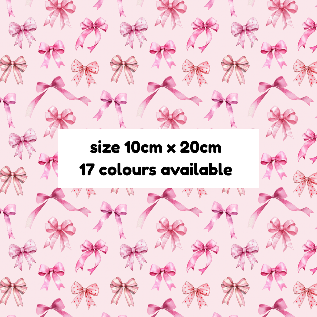 Hypoallergenic Tape-PINK Coquette Bows