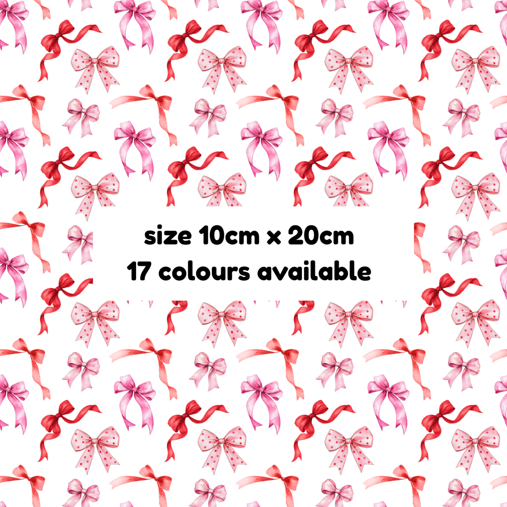 Hypoallergenic Tape-RED Coquette Bows