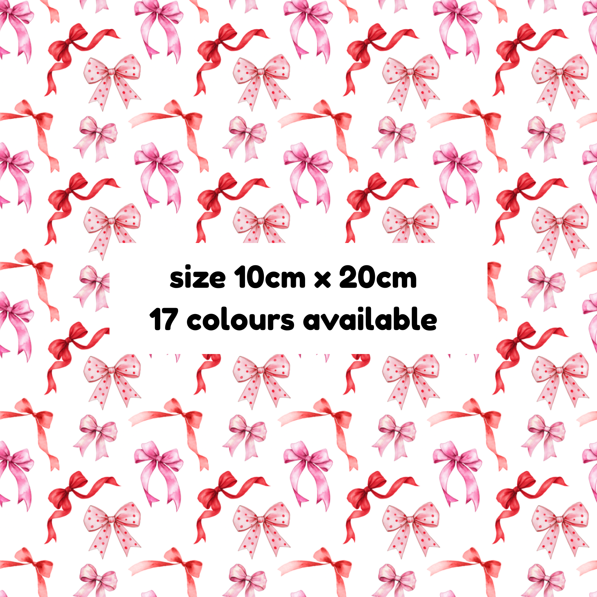 Hypoallergenic Tape-RED Coquette Bows